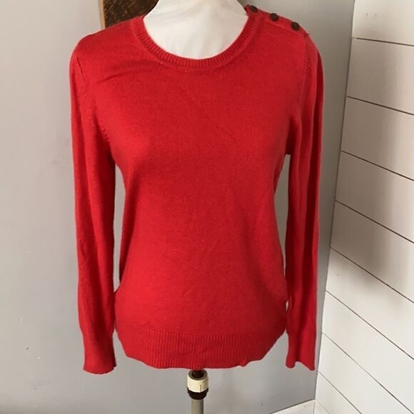 Gap | Women’s Gap Luxe Angora Hair Blend Crew Neck Orange Sweater | M - Picture 2 of 7